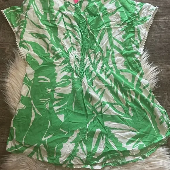 Lilly Pulitzer for Target Green White Kids Top - Picture 4 of 5